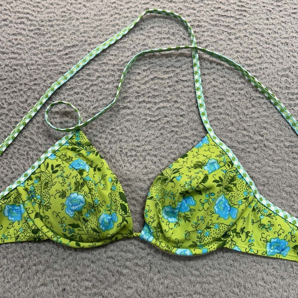 Victoria Secret Swim Bikini Top Womens Size 36 Beach Swimwear Padded Hippie Vibe